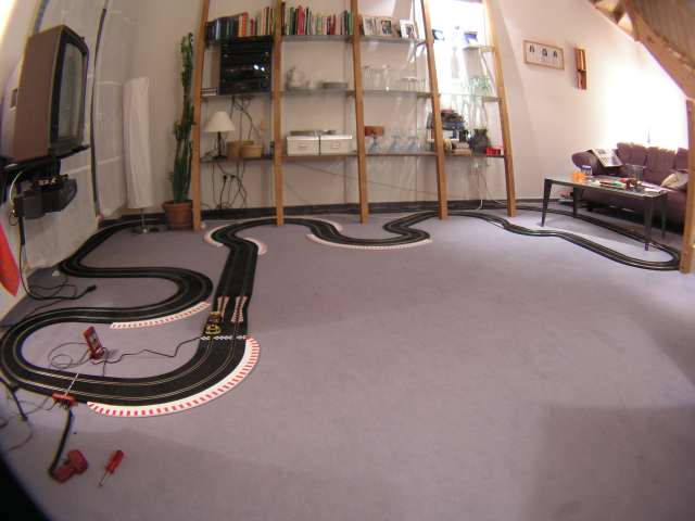 Rennbahn im Wohnzimmer
